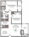 B1 | 2 BED - 1 BATH | 889 SQ FT B1 | 2 BED - 1 BATH | 889 SQ FT
